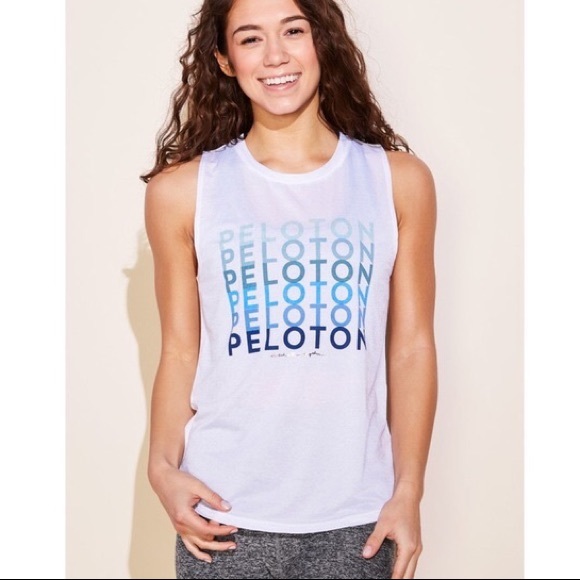 Peloton Tops - Spiritual Gangster x Peloton Graphic Logo Lightweight Muscle Tank